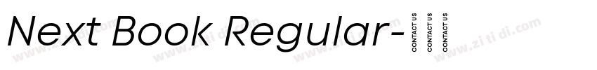 Next Book Regular字体转换